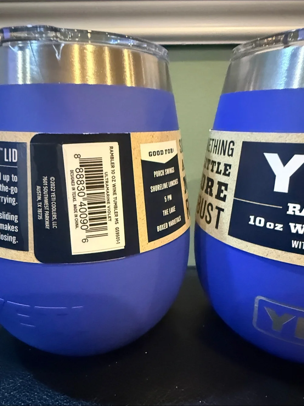 Yeti Rambler 10oz Wine Tumbler - Blue (Pair)
